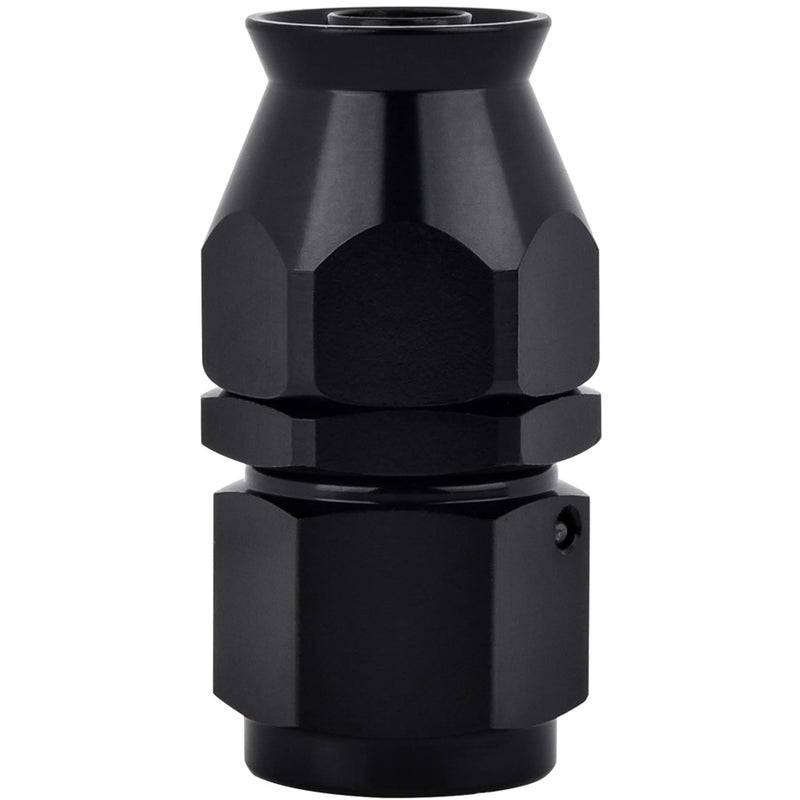EVIL ENERGY 6AN PTFE Hose End Fitting Straight Black for PTFE Hose Only - Image 1